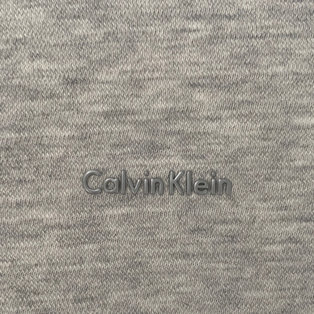 Calvin Klein Two-Tone Gray Polo Shirt - Picture 3 of 6